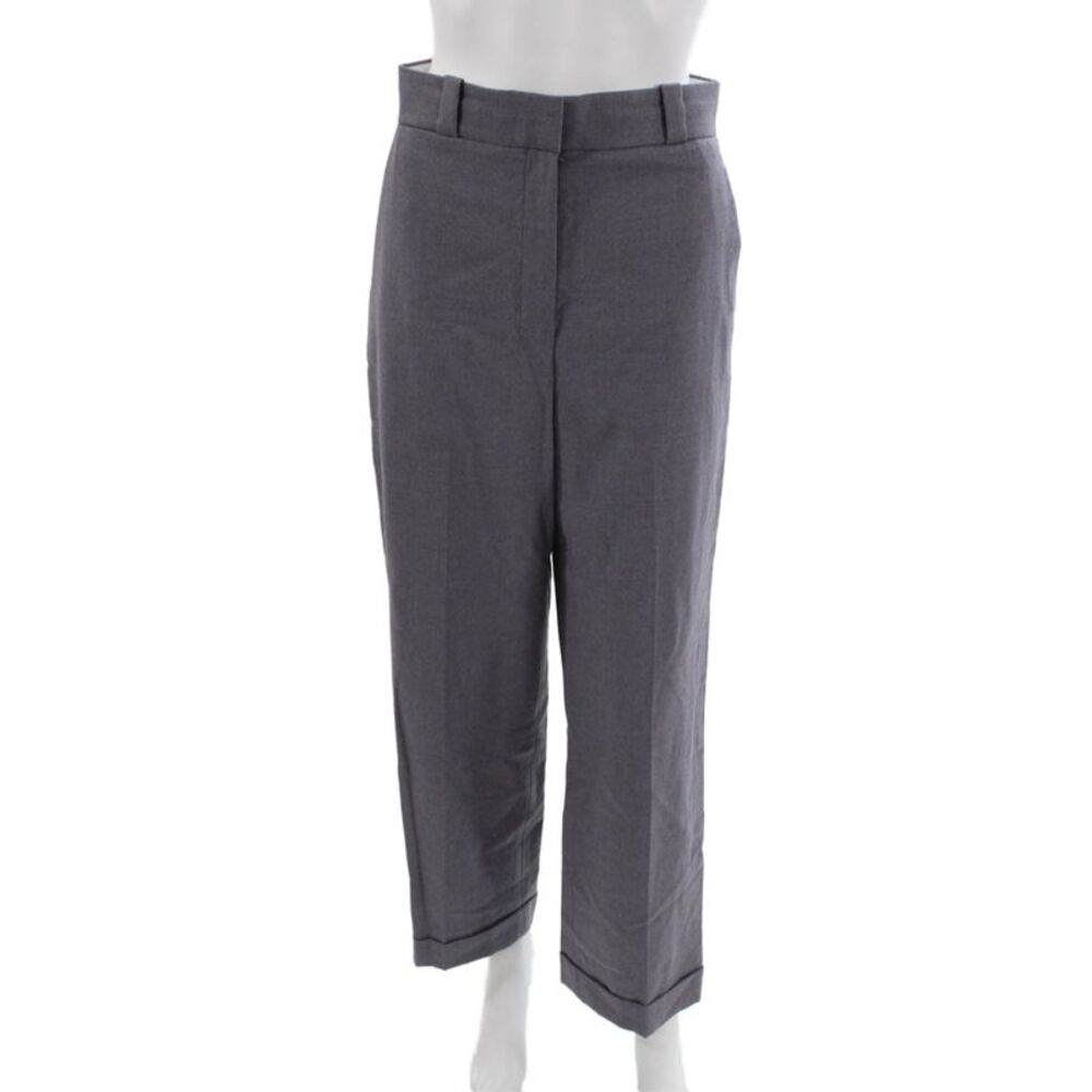 Theory Womens Gray Virgin Wool Dress Pants Zip Inseam 28 Size 2